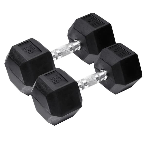 Orange Gym - Hex Hantel - 8 kg - set om 2