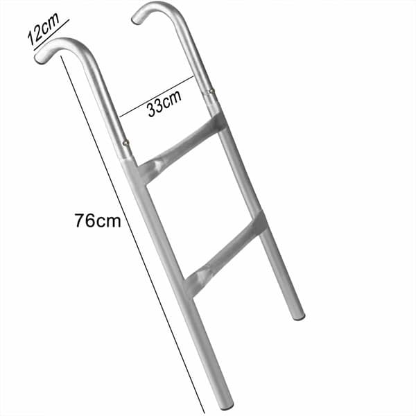 Trampolinstege, 76 cm, 2 metallsteg, universalpassform