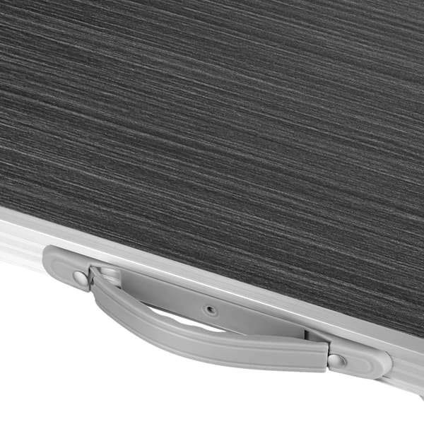 Campingbord 80x60x70 cm, Mørkegrå, Transportabel