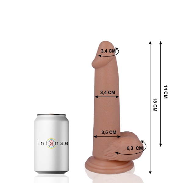 Mr Intense - 10 Realistisk Pik 18 Cm -O- 3,4 Cm