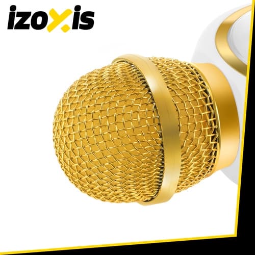 Trådlös Bluetooth Karaoke Mikrofon för Barn, Vit
