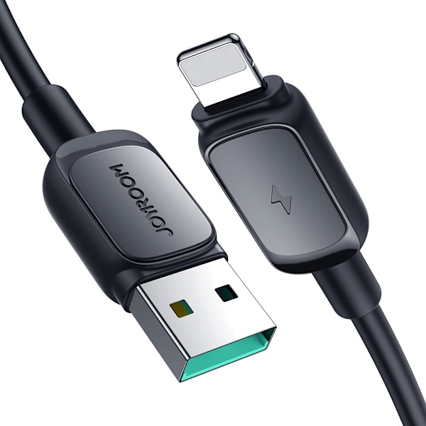 iPhone Lightning -kaapeli - USB 2.4A 480Mbps 2m musta