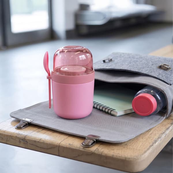 Mysli-mukit mukaan lusikalla, 4 kpl, pinkki