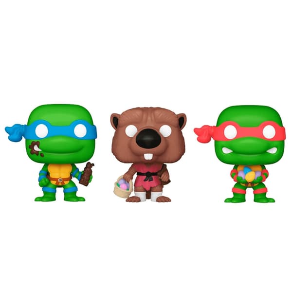 Ninja Turtles Pocket POP figursæt: Splinter, Leonardo, Raphael