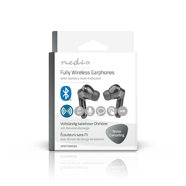 Fuldt Trådløse hovedtelefoner | Bluetooth® | Maksimal batteritid: 5 timer | Touch Control | Opladningsholder | Indbygget mikrofon | Understøtter stemm