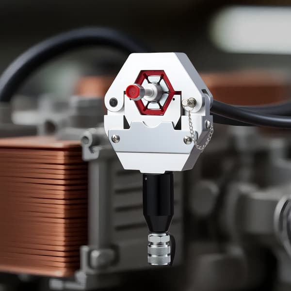 Hydraulisk A/C-slangpresssats, 7 gängor, manuell pump