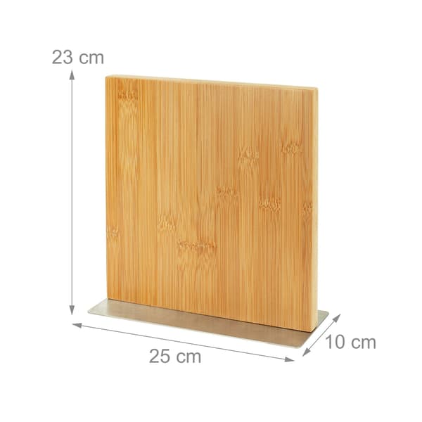 Magnetisk bambusknivblok – Vendbar holder