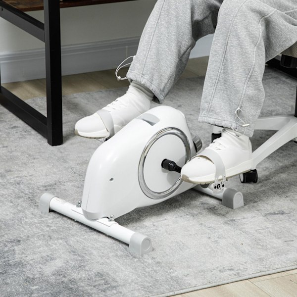 Pedal trainer minikuntopyörä ikäihmisille 8 säädettävällä magneettivastuksella ja LCD-näytöllä käsi- ja jalkatreenikuntopyörä kotiharjoitteluun Aosom