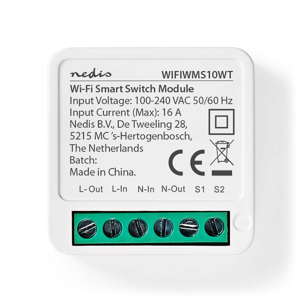 SmartLife Afbryder | Wi-Fi | 3680 W | Terminalforbindelse | App tilgængelig til: Android™ / IOS