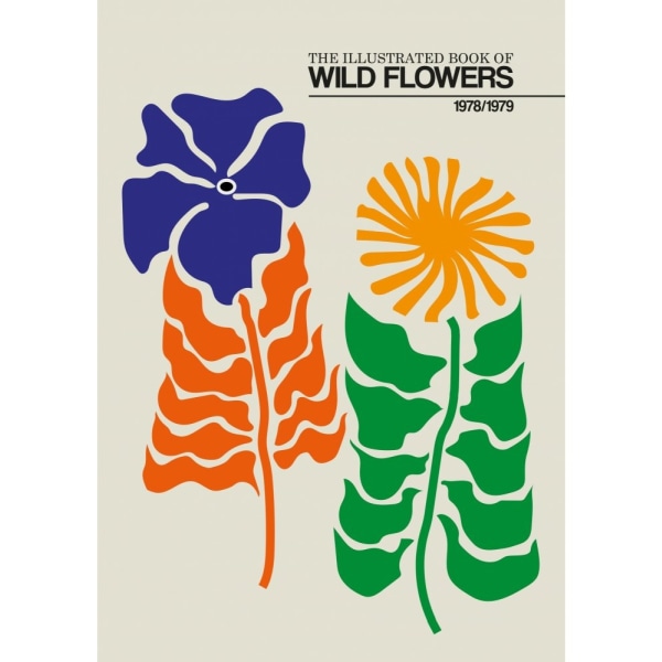 The Illustrated Book Of Wild Flowers Vol.2 Greige - 30x40 cm