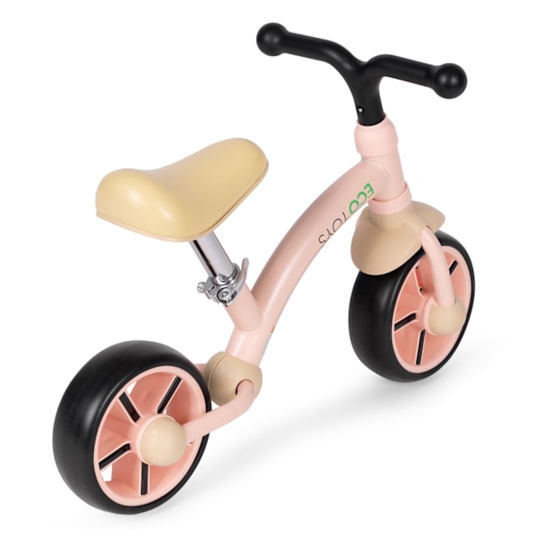 Balanscykel för barn, EVA-hjul, justerbar sits, rosa, ECOTOYS