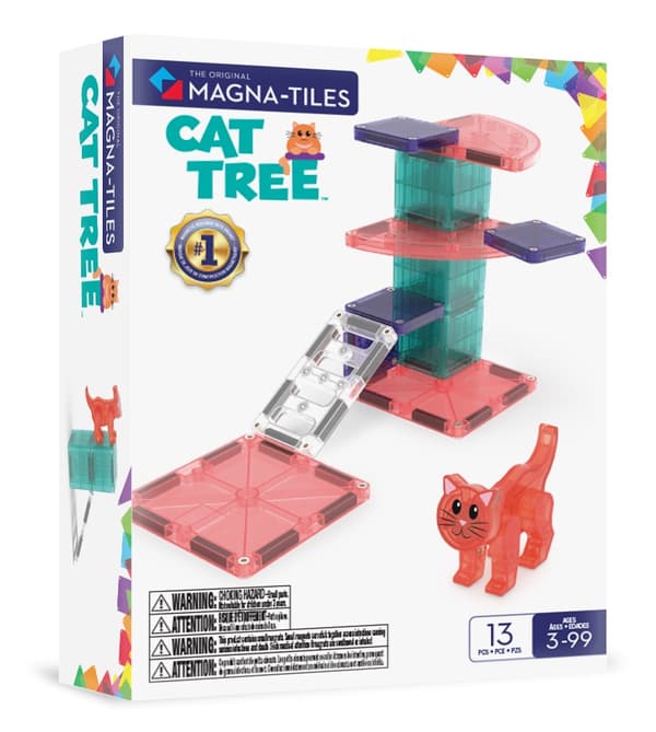 Magnetiskt klösträdsbyggset, 13 delar