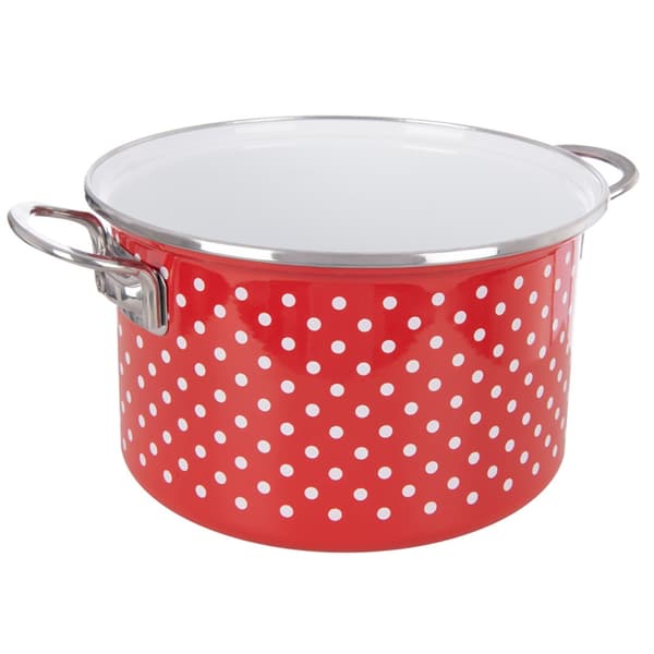 TECKA emaljerad gryta 22 cm, 4 l