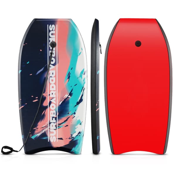 Bodyboard Boogie Board 33-41 tommer, EPS-kerne, håndledssnor