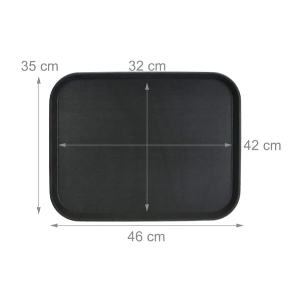 set med 3 serveringsbrickor 46 x 35 cm