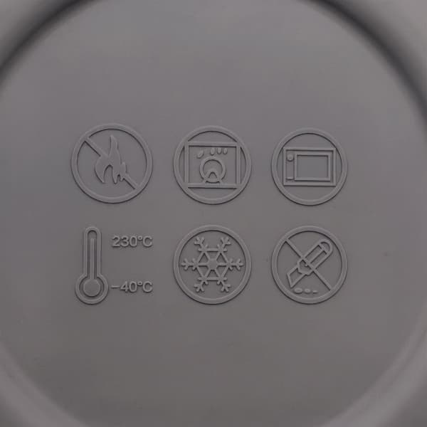Silikonformade pizzadegslådor med lock, 4-pack