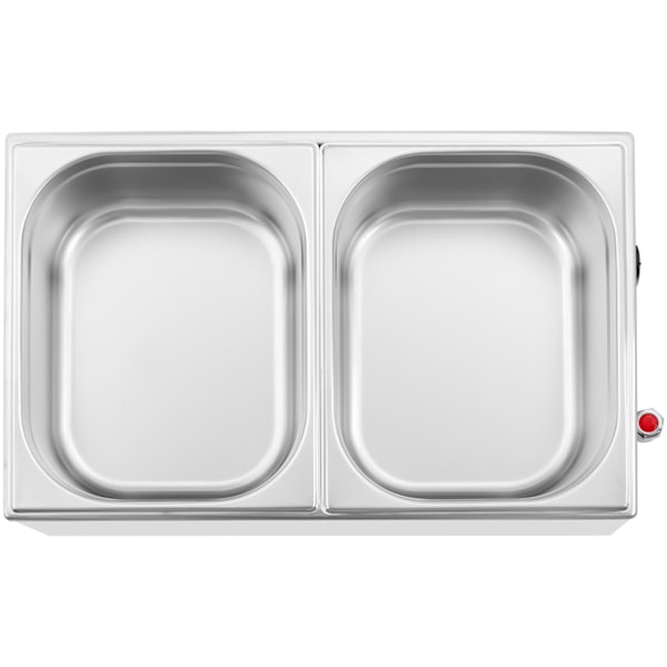 Bain marie sähkölämmitin hanalla 2 x GN 1/2 600 W