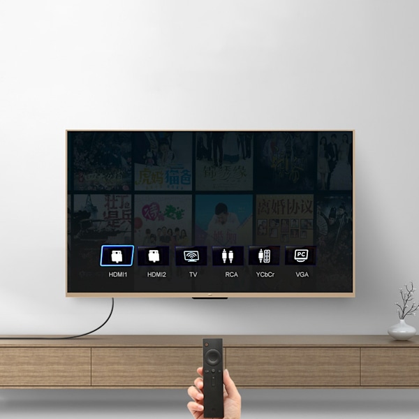 HDMI 4K kabel med vinklet stik, 2m, sort