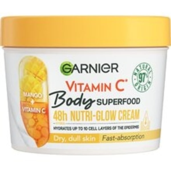 GARNIER - Body Superfood 48h Nutri-Glow Cream Vitamin C - Vyživující a rozjasňující tělový krém 380ml