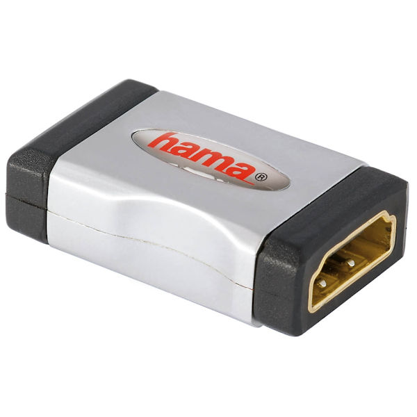 HAMA Adapter HDMI Hun-Hun Guld Sort