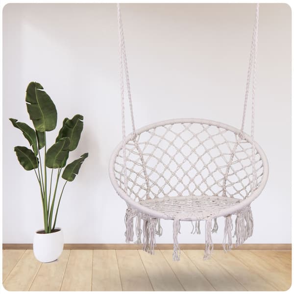Hängande Trädgårdsfåtölj Gunga BOHO Beige