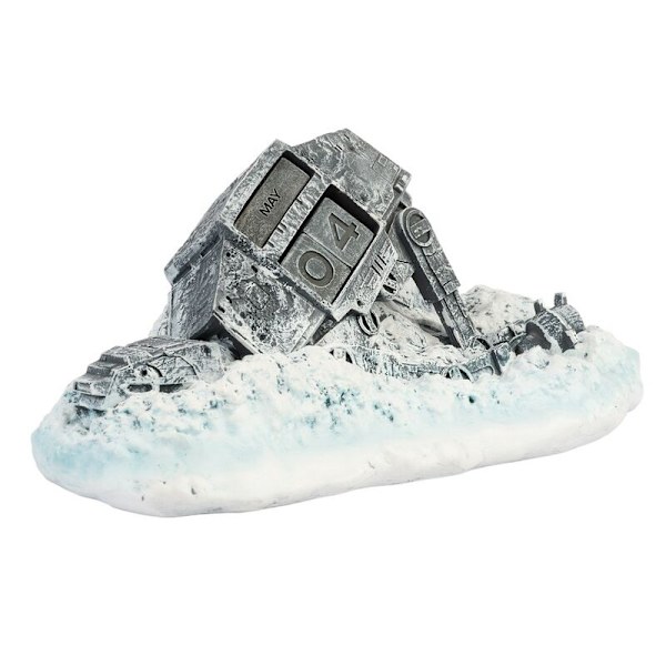 3D evighetskalender - Star Wars AT-AT Shot Down Design