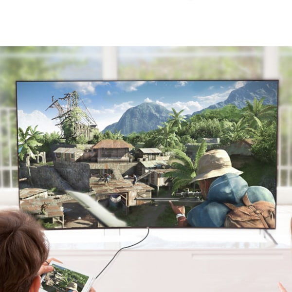 Micro HDMI - HDMI 4K 60Hz kabel, 3m, sort