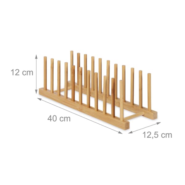 set med 2 tallrikställ i bambu