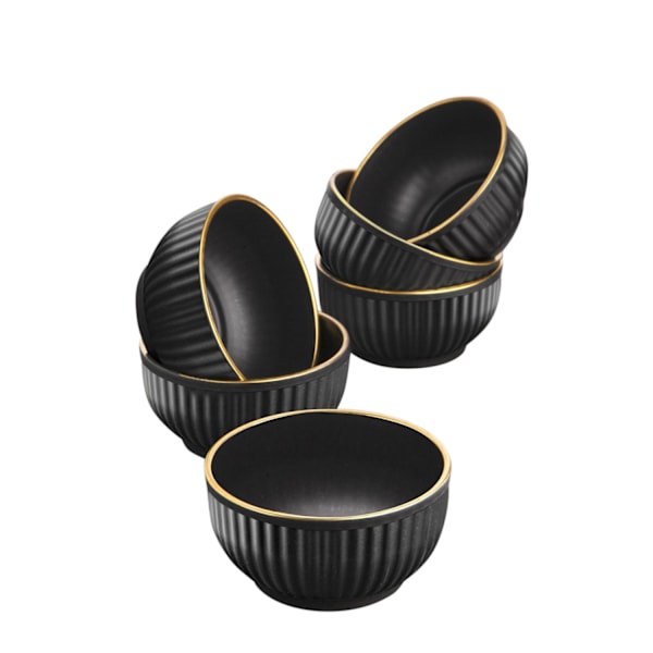 Skålset (6 delar) C-DD07 - Svart