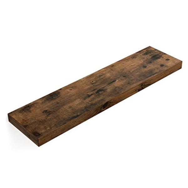Rustiikkinen kelluva seinähylly, 80 cm, kantavuus 15 kg