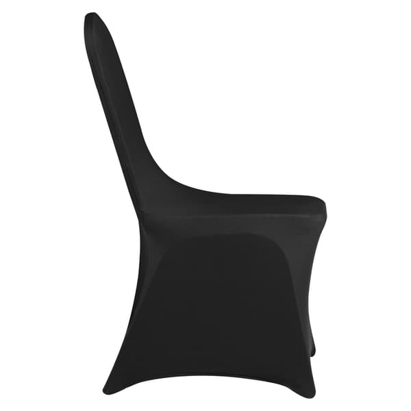 Klapstolsbetræk, Stretch Spandex, Vaskbare, 50-pak Sort