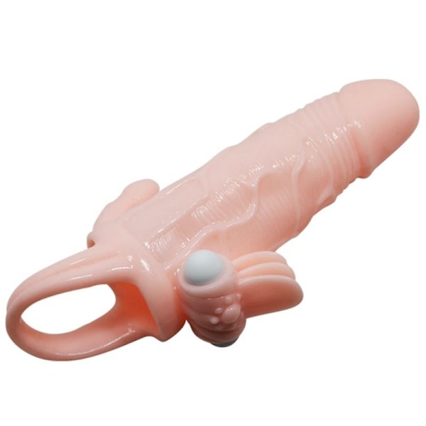 Baile - Brave Man Penis Cover med klitoris och anal stimulering Kött 16,5 Cm