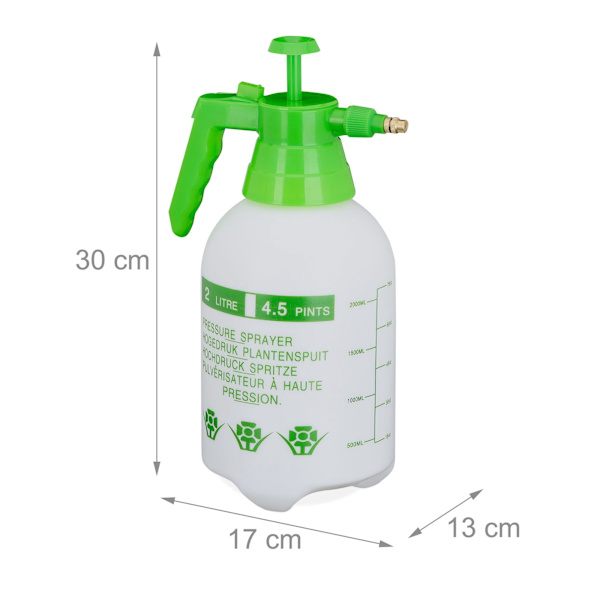 Tryksprøjte 2 liter grøn