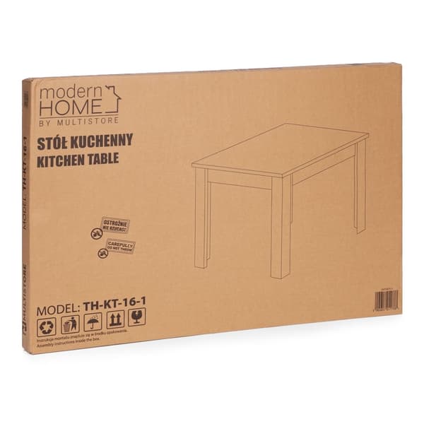 Ruokapöytä 4 hengelle, 120x80 cm, MDF-levy, melamiini