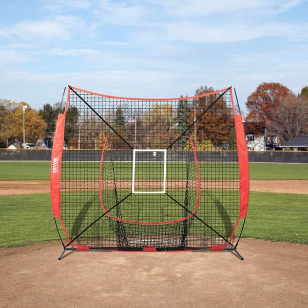 7x7ft baseboll softboll träningsnät, tee och måltavla