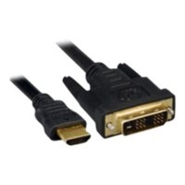 MicroConnect - Sovitinkaapeli - HDMI-uros DVI-D-uros - 5 m - musta