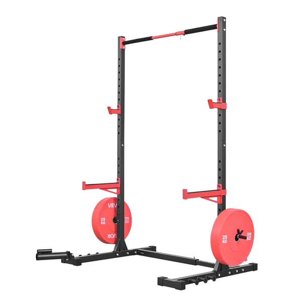 Power Cage Squat Rack, justerbar bredde, pull-up bar