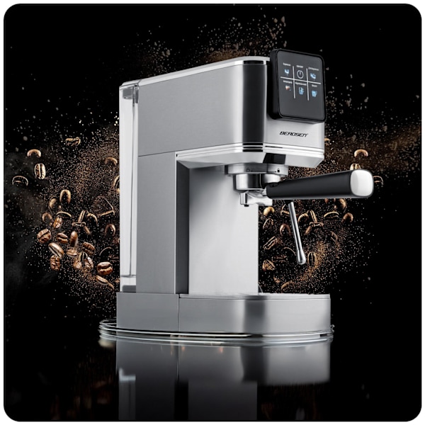 Berdsen BD-770 20 bars filterkaffemaskin, silver