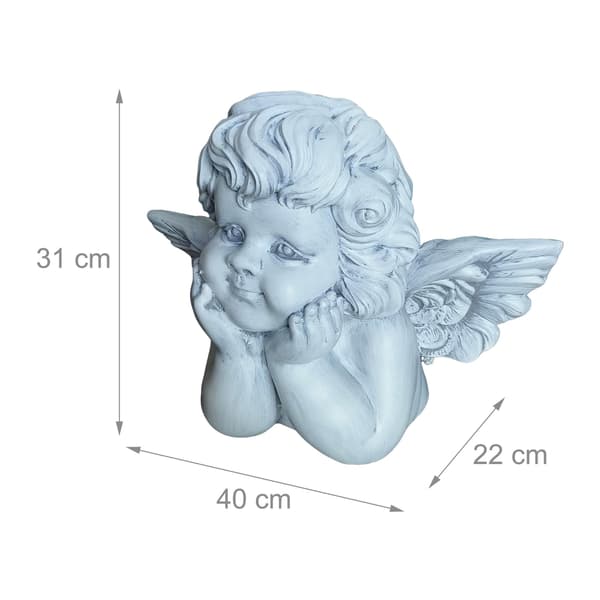 Gravängelstaty, 31 cm, polyresin, väderbeständig