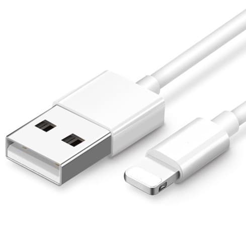 SiGN USB-Lightning-kaapeli 2.1A, 2m - Valkoinen
