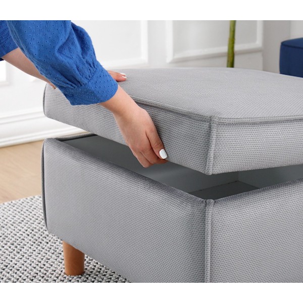 Pouffe Roscen - harmaa