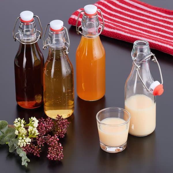 Glasflaskor med crimplock 24-pack
