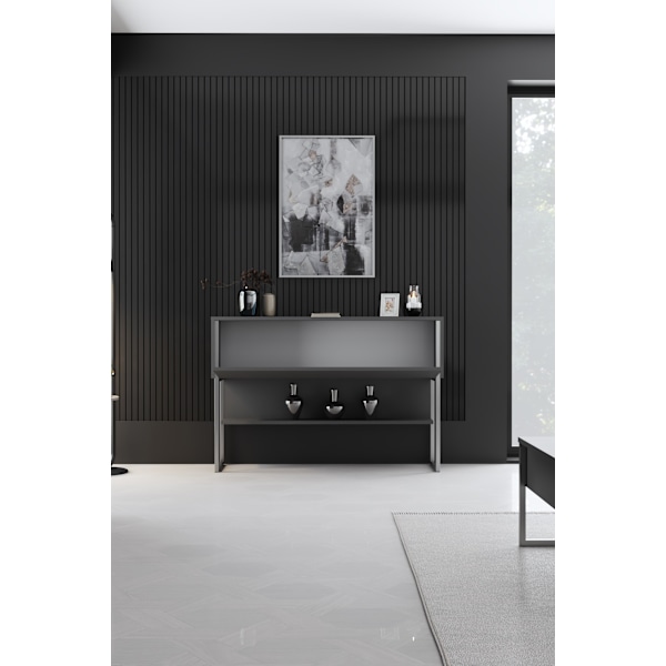 Kommode Luxe - Sølv, antracit