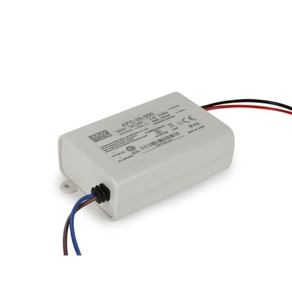 Constant Current Led Driver - Enkelt udgang - 350 Ma - 25 W