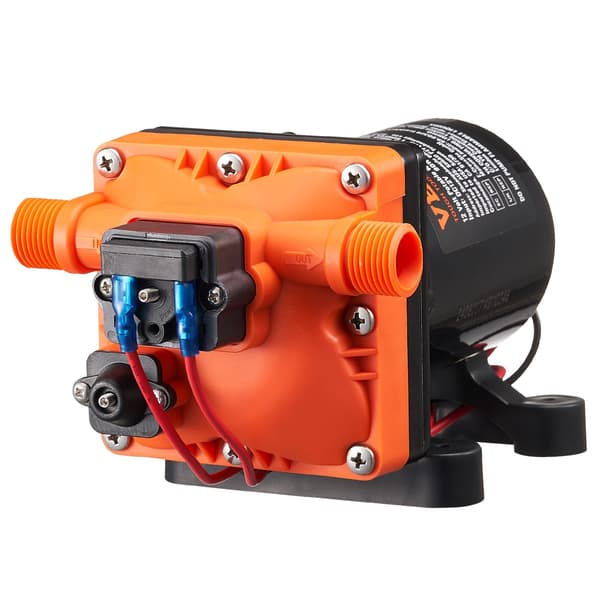 12V membranvattenpump med tryckbrytare, 11,36 l/min, 3,8 bar