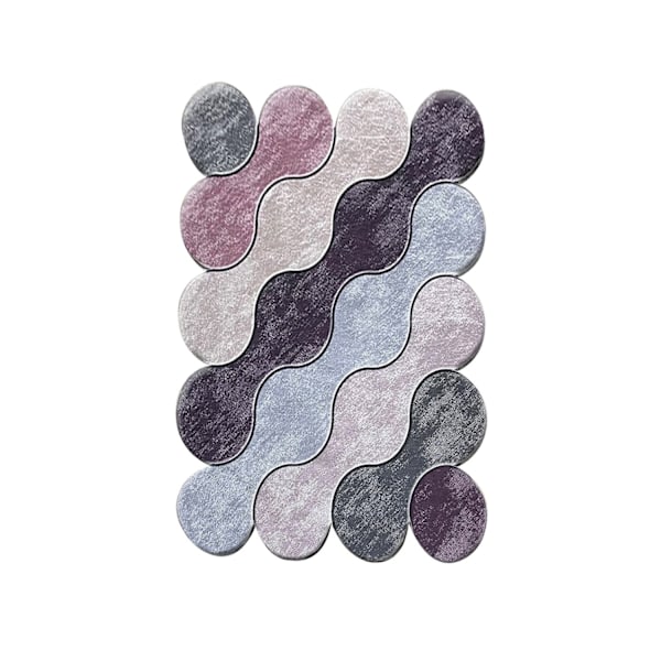 Matto (80 x 120) Pyöreä - Violetti
