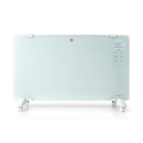 SmartLife Konvektiolämmitin | Wi-Fi | Sopii kylpyhuoneeseen | Lasipaneeli | 2000 W | 2 Lämpöasetusta | LED | 15 - 35 °C | Säädettävä termostaatti | Va