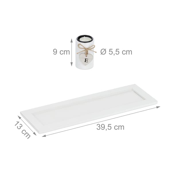 Varme lysestage med bakke &amp; sten
