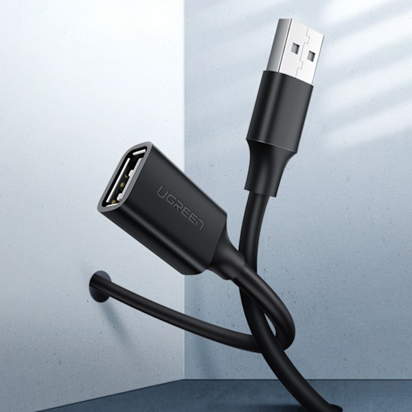 USB 2.0 forlængerkabel 480Mb/s 3m sort
