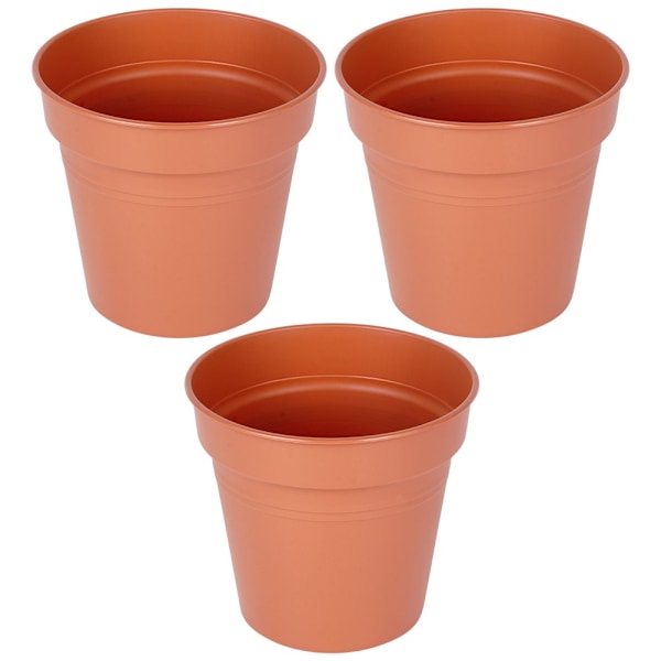 Rund havekrukke i plast 13 cm 3 stk.